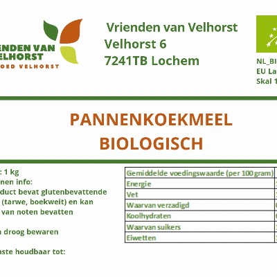 Biologische pannenkoekmeel